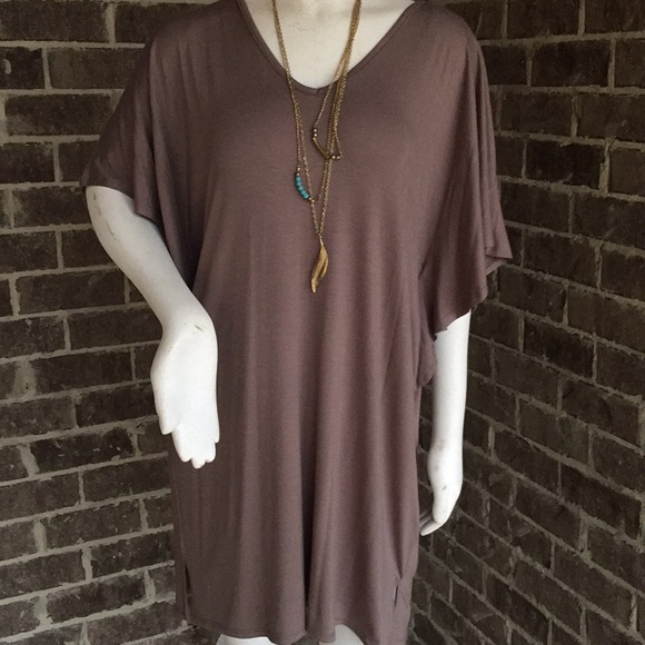 NEW! Tan dress - Picture 3 of 6